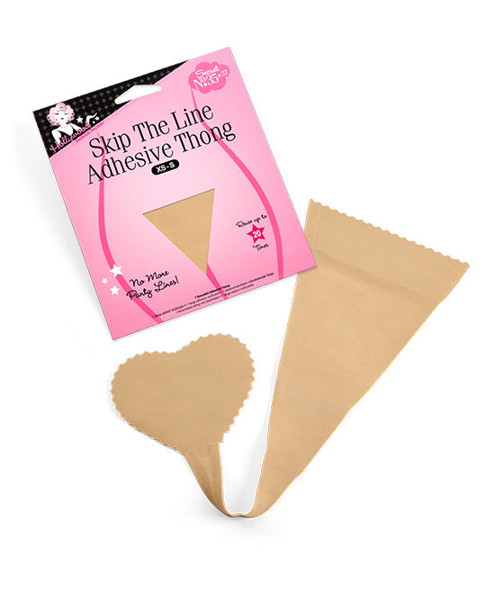 Hollywood Fashion Secrets Skip the Line Adhesive Thong Xs-S - 5