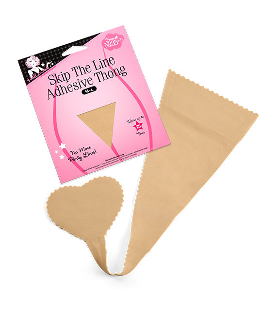 Hollywood Fashion Secrets Skip the Line Adhesive Thong M-L