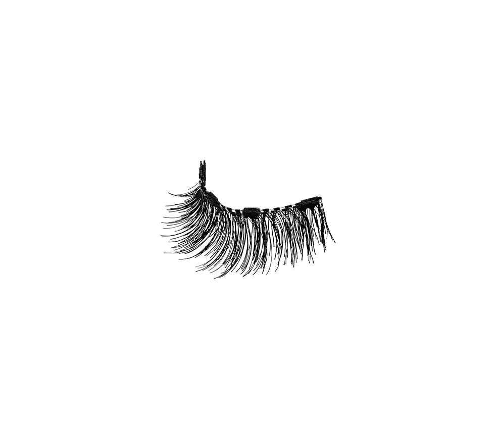 Magnetic Double Lash 110 false lashes stick together isolated in white color background