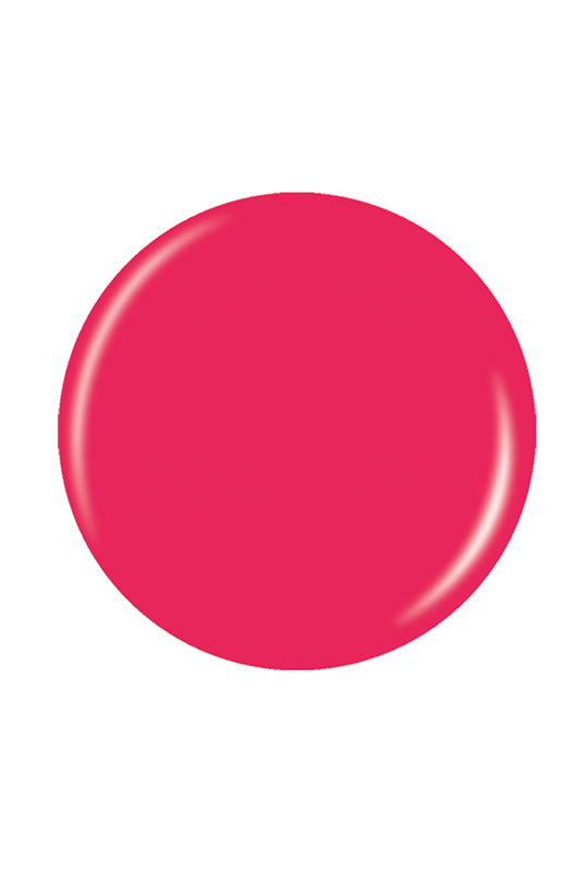 Glossy pink color of a button nail polish sample color swatch in white background