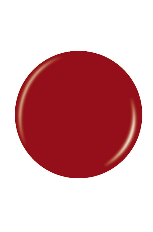 Bold red button badge swatch color sample lay in white background