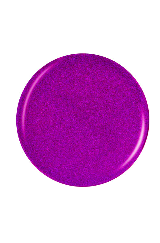 Glossy ultra-violet circle nail lacquer sample color swatch in white color setting