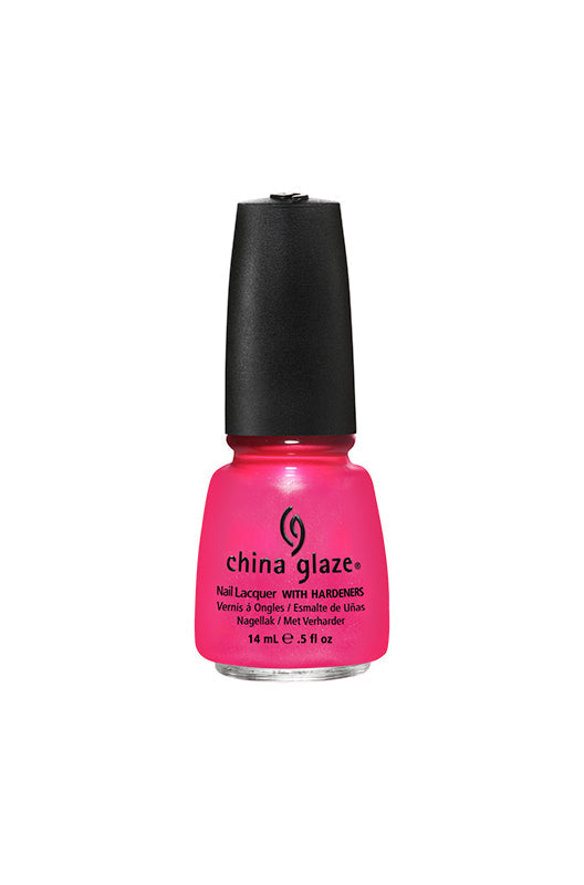 Frontage of 14ml nail polish glass bottle from China Glaze in Love's A Beach color variant