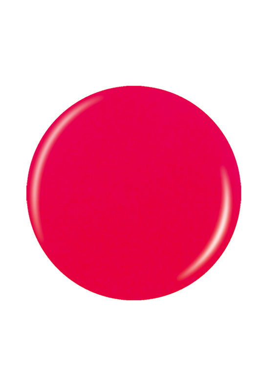 A white background with neon pink sphere sample nail polish swatch in white color background