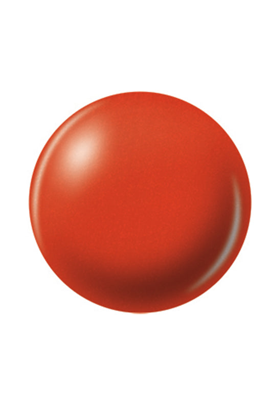 Bright orange coral base coat sample color swatch isolated in white background