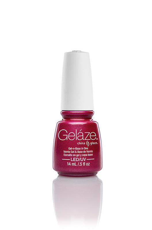 Front view of a nail color gel polish from China Glaze-Gelaze collection with Ahoy! color variation