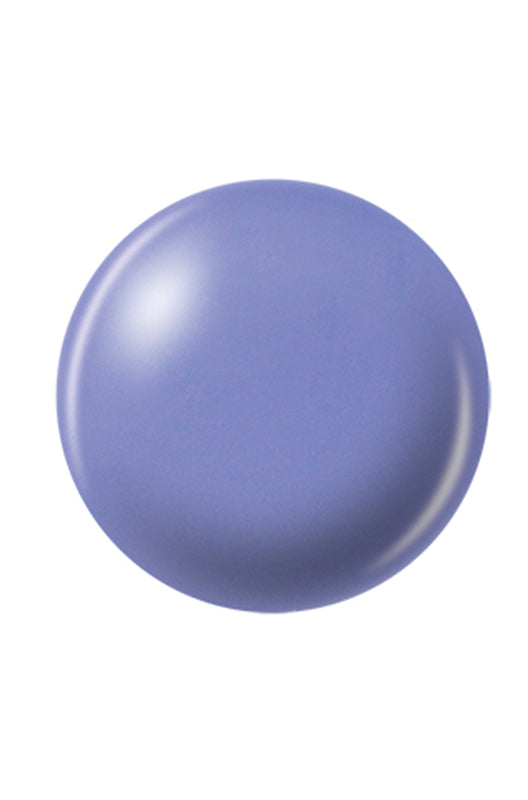 Realistic illustration of a circle with blossom-blue color nail lacquer sample color swatch