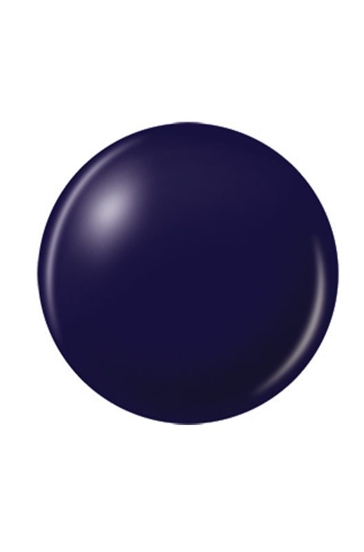 Glossy dark navy blue sample color swatch with a light reflection lay in white background