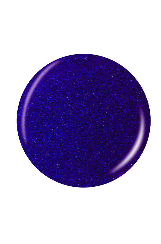 Matte blue circle nail lacquer sample color swatch in a white color scene 