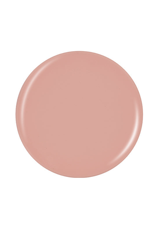 Nude color of a circle nail color Pantone color swatch isolated in white background
