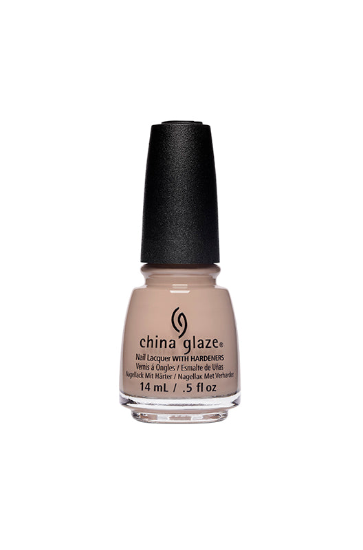 China Glaze Fresher Than My Clique Nude Beige Nail Lacquer with a creamy, neutral tone, perfect for everyday elegance and polish.