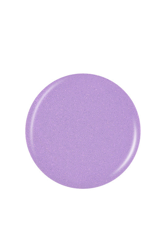 Glossy purple-lilac round shape nail polish sample color swatch isolated in white background