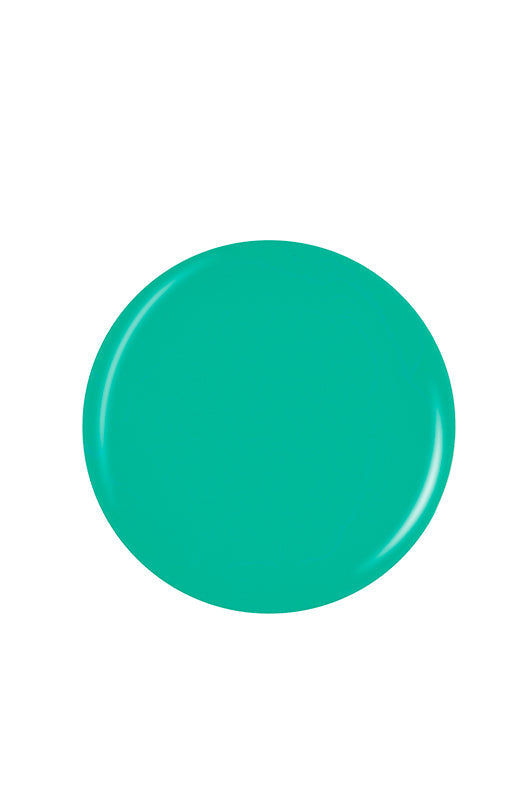 Shiny Teal green circle shape sample color swatch badge in white color setting