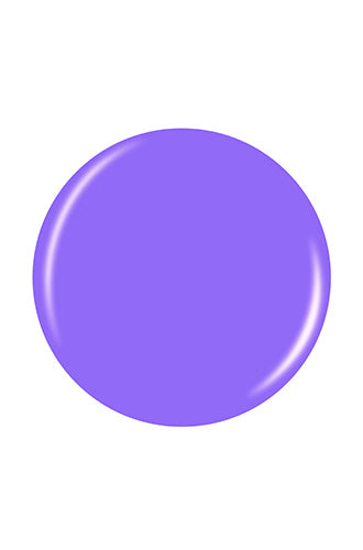 A sample swatch color shade of a purple neon acrylic nail color in a  glossy round shape
