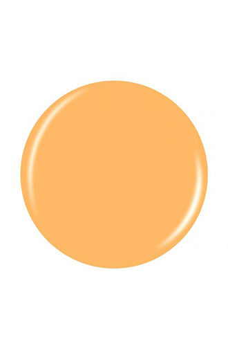 A sample color swatch spot with a peachy creamsicle acrylic nail color shade