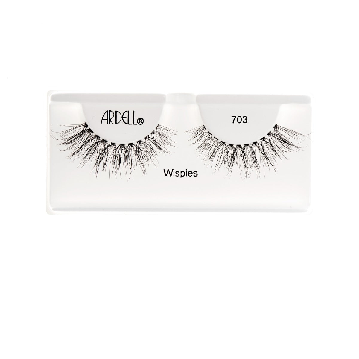 Ardell Wispies 703 False Eyelashes – Wispy, fluttery lashes with a natural finish for soft, eye-enhancing volume.
