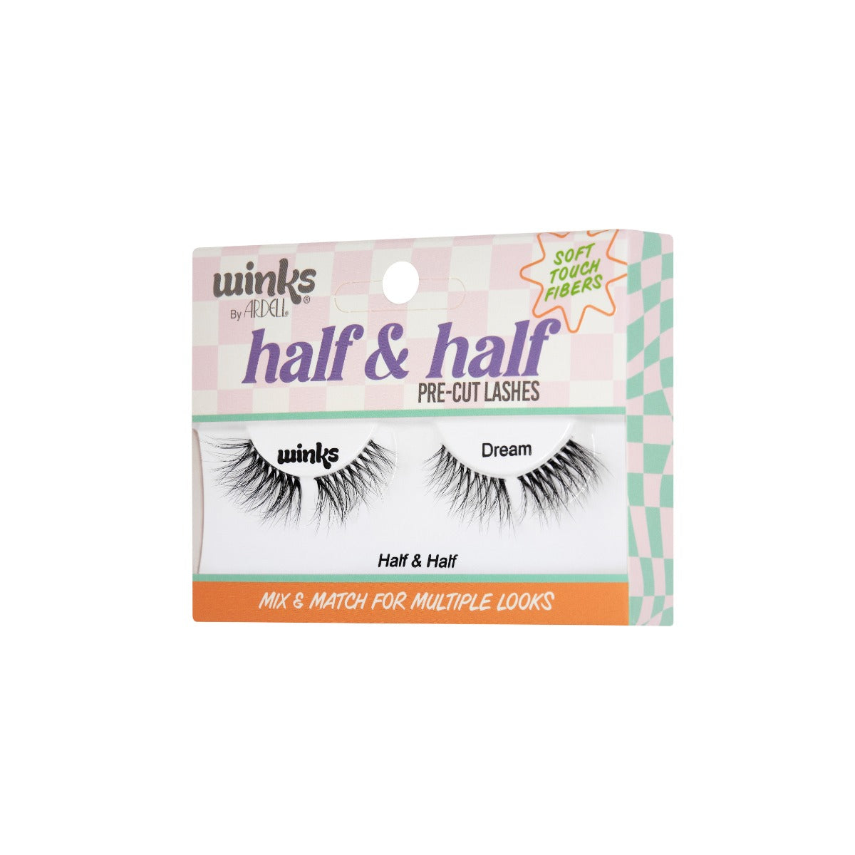 Angle package of Winks Half & Half Pre-Cut Lashes Dream 