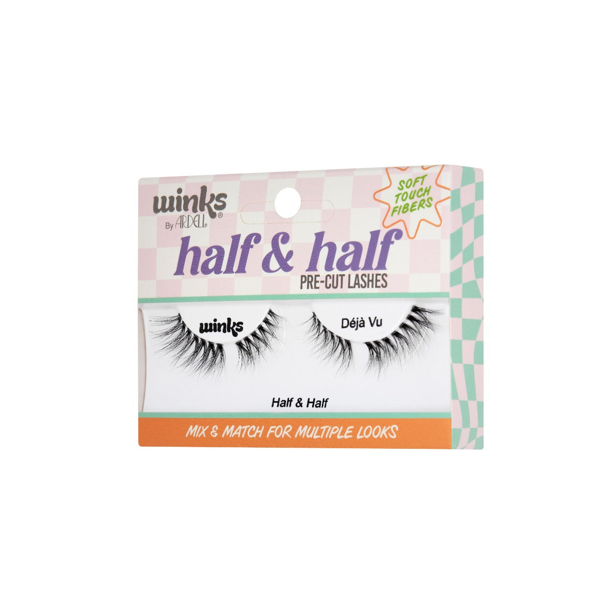 Angle packaging of Winks Half & Half Pre-Cut Lashes Déjà vu
