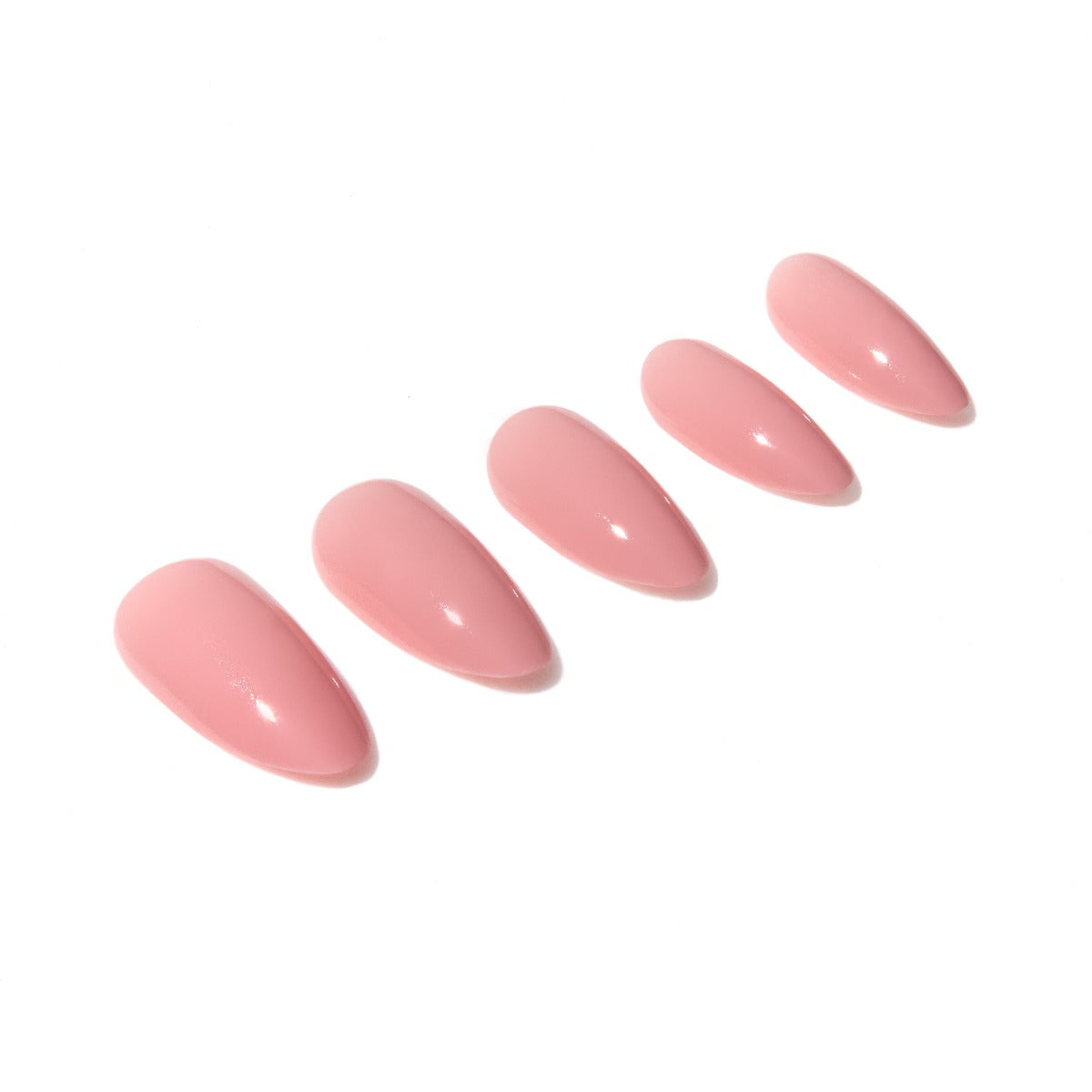 5 nails from the Ardell Nail Addict Naked Monarch product 