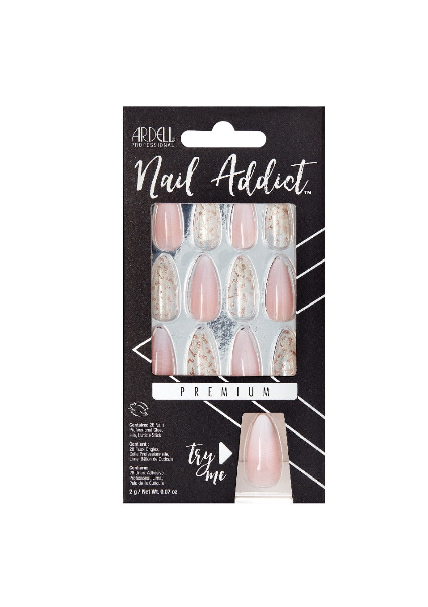 Front of Ardell Nail Addict Gilded Ombre color shade retail box