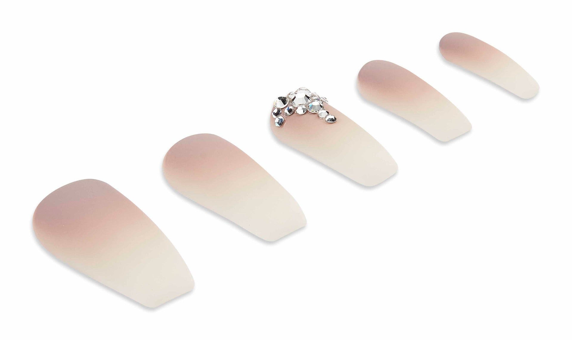 Ardell Nail Addict Premium Nail Set, Rich Tan Ombré artificial nails