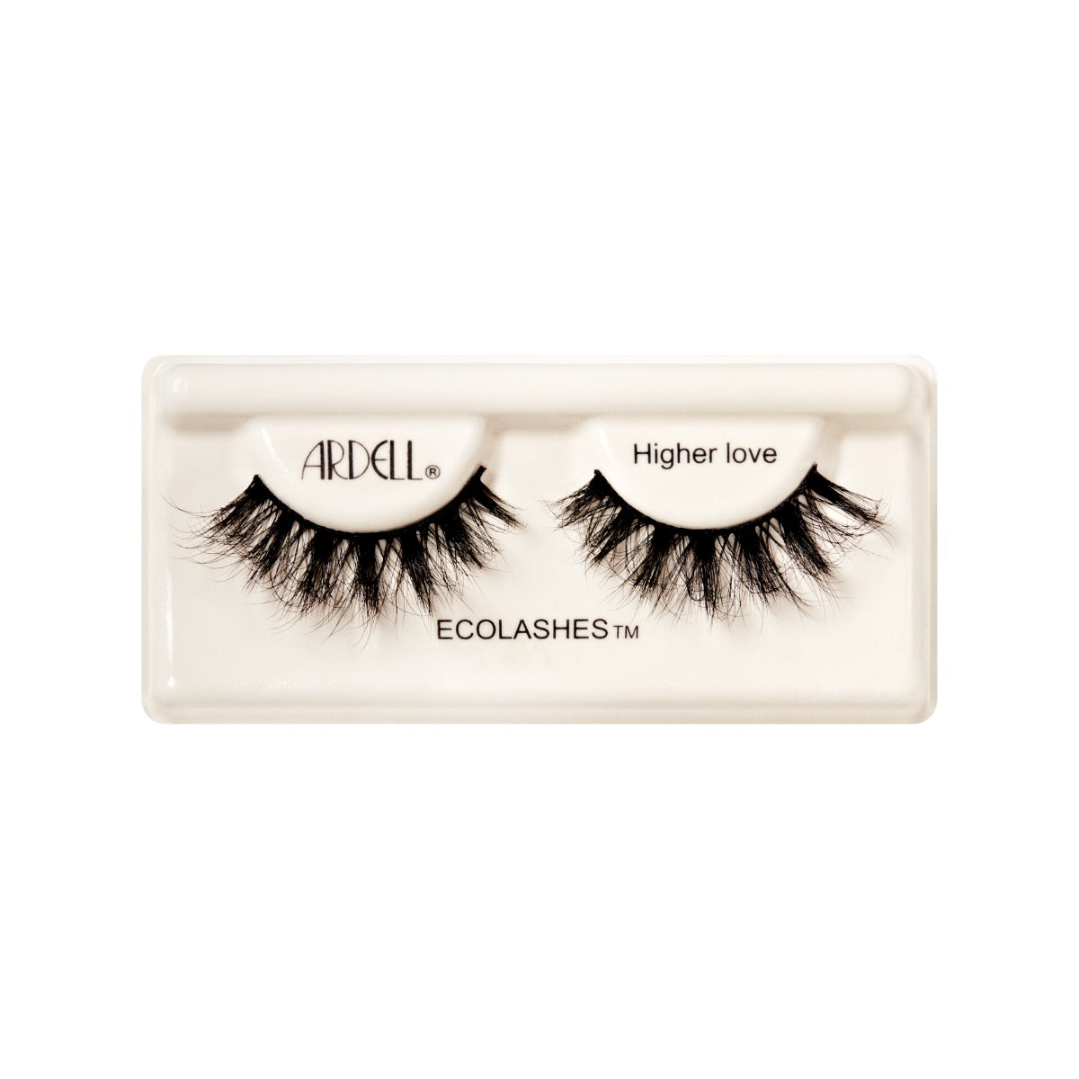 1 pair of lashes on a white background 

