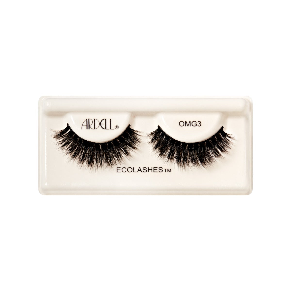1 pair of lashes on tray 
