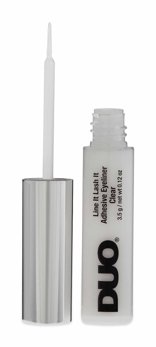 Uncapped 0.12-ounce Ardell DUO Line It Lash It adhesive Eyeliner with clear color variant