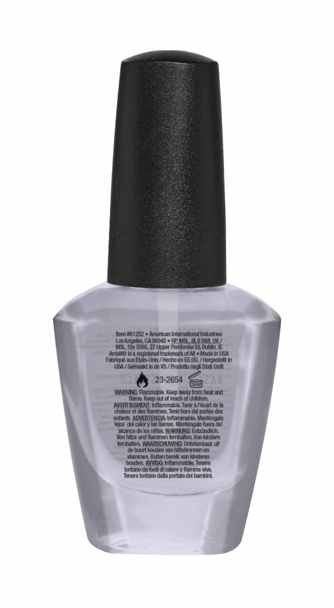 Back view of Ardell Nail Strengthener bottle, displaying ingredients and product details.