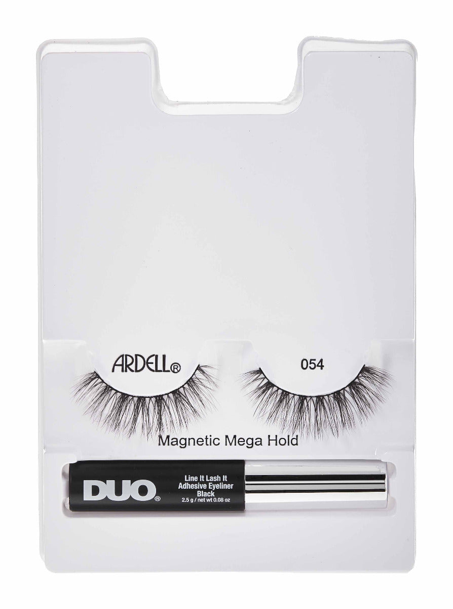 Ardell 054 Magnetic Lashes with Liner – Medium-volume, fluttery magnetic lashes for a bold and dramatic effect.