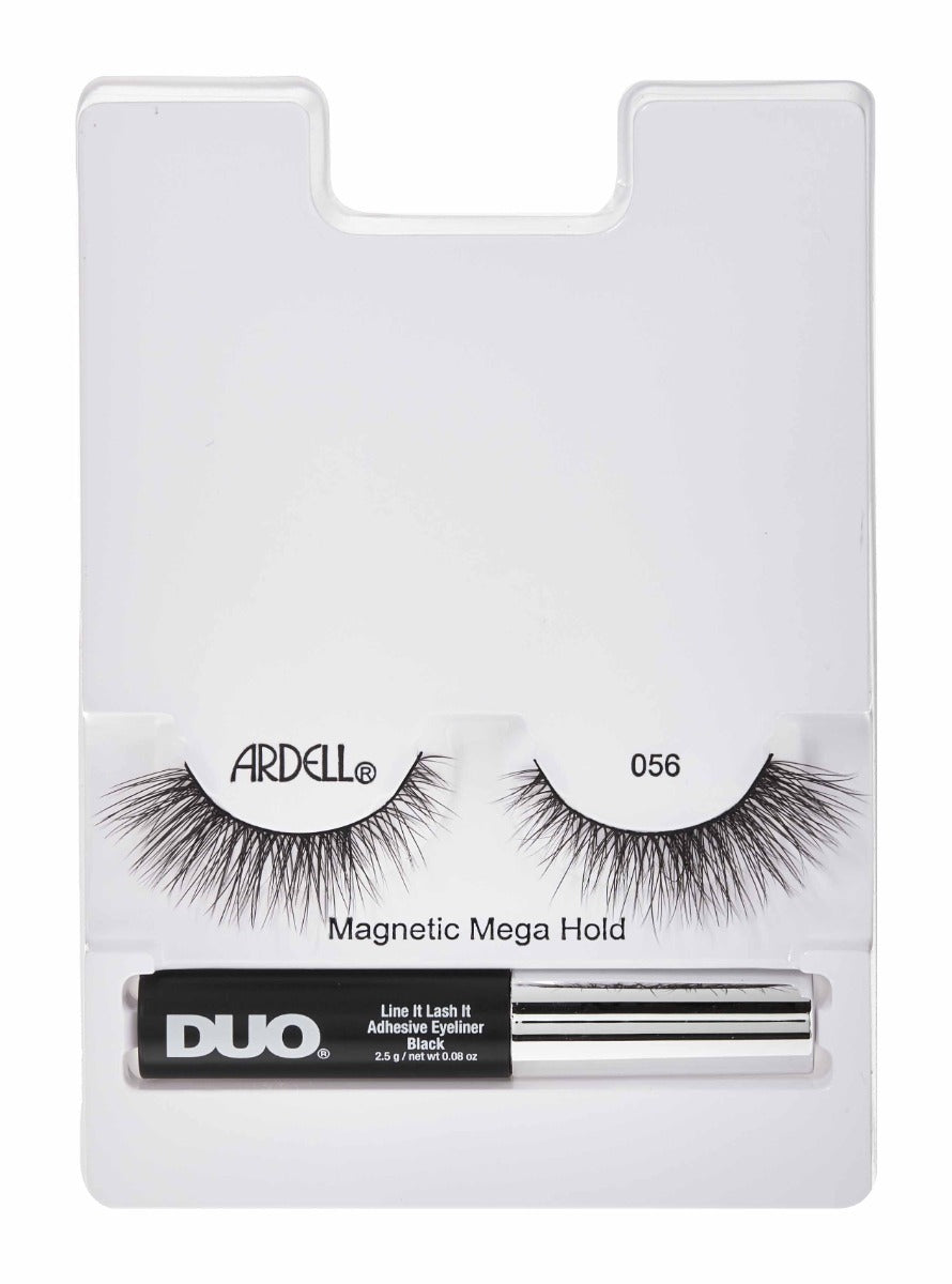 Ardell 056 Magnetic Lashes with Liner – Full-volume, fluttery magnetic lashes for a bold and dramatic effect.