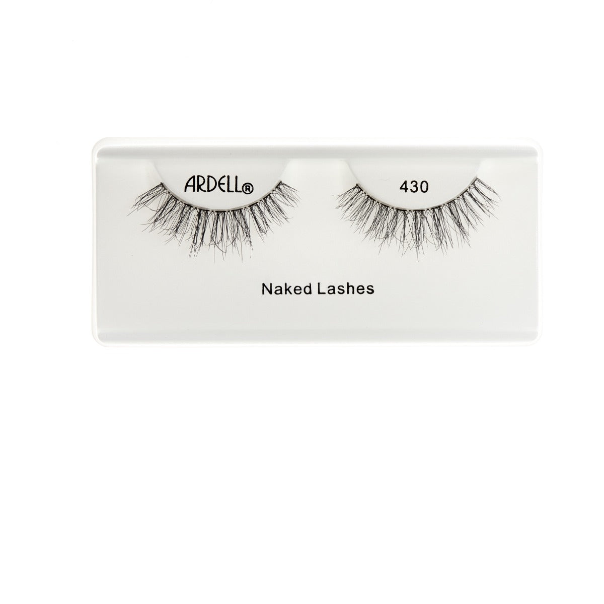Subtle and lightweight Ardell Naked Lashes 430, offering a delicate enhancement for a barely-there lash look.