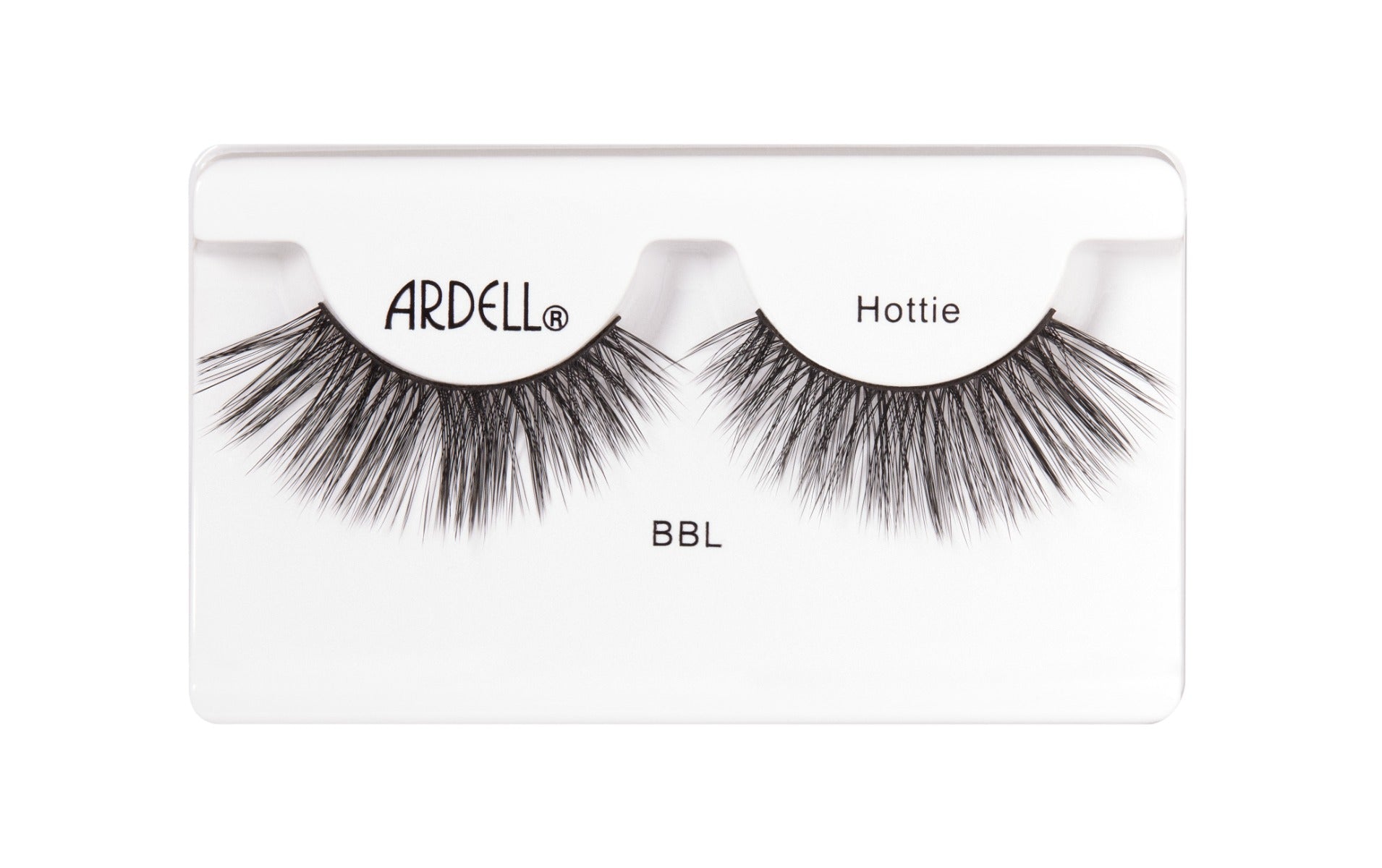Ardell BBL Hottie False Lashes – Flirty, long, and wispy lashes for a sultry, eye-opening effect.