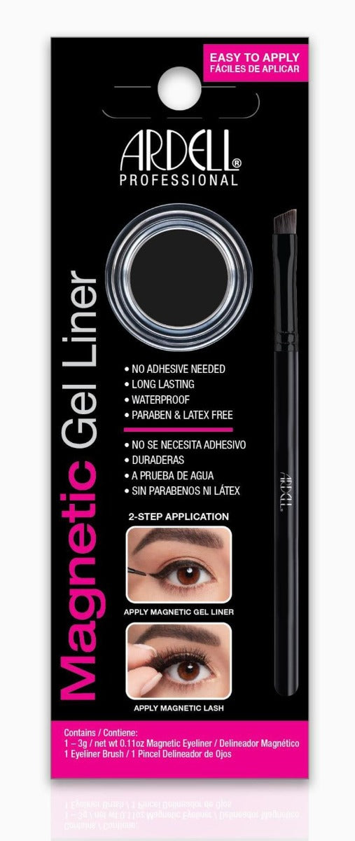 Close-up front view of Ardell Magnetic Gel Liner set in retail wall hook packaging