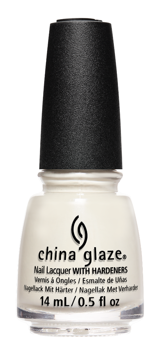 Front view of China Glaze Nail Lacquer, What A Dream with China Glaze black cap.
