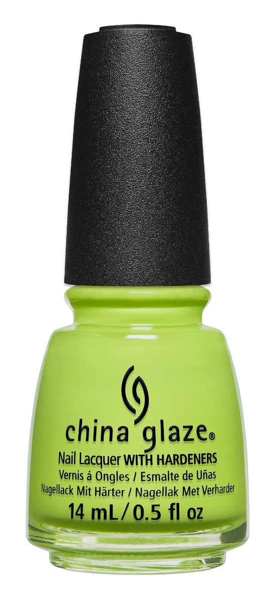 A China Glaze Nail Lacquer, ONCE A WITCH, ALWAYS A WITCH Lime Green bottle 