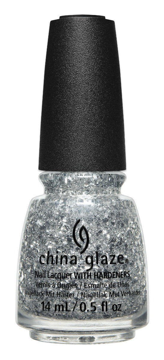 Capped 0.5-ounce nail lacquer bottle from China Glaze in She's Icy color variant\