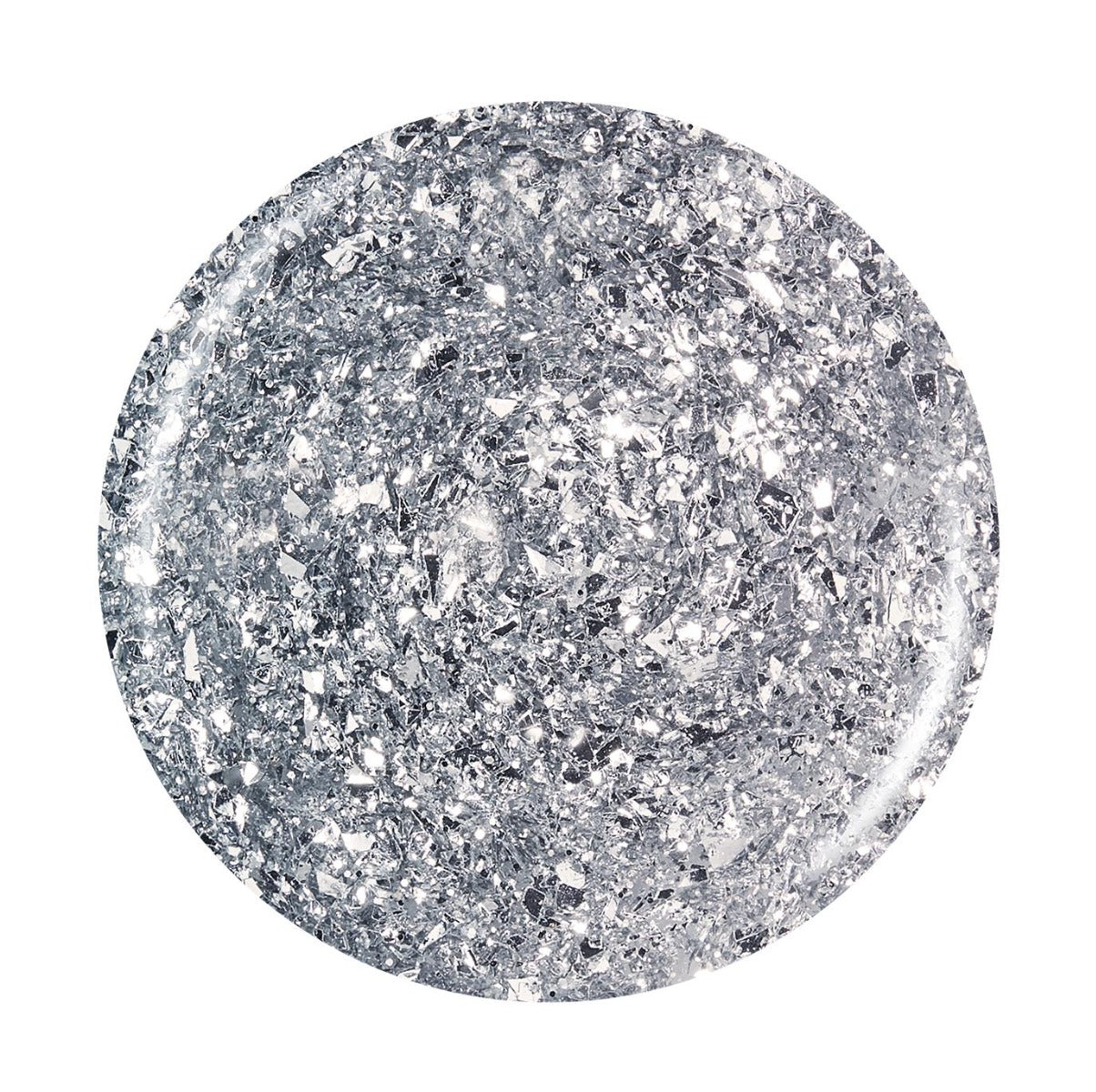 Sample swatch of China Glaze featuring its glittered texture