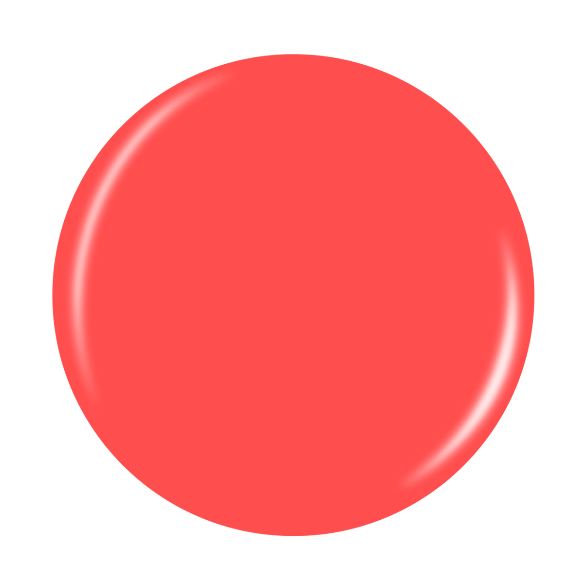 Swatch of China Glaze Thistle Do Nicely bright coral red nail polish. A bold, lively shade with a smooth, high-gloss finish.