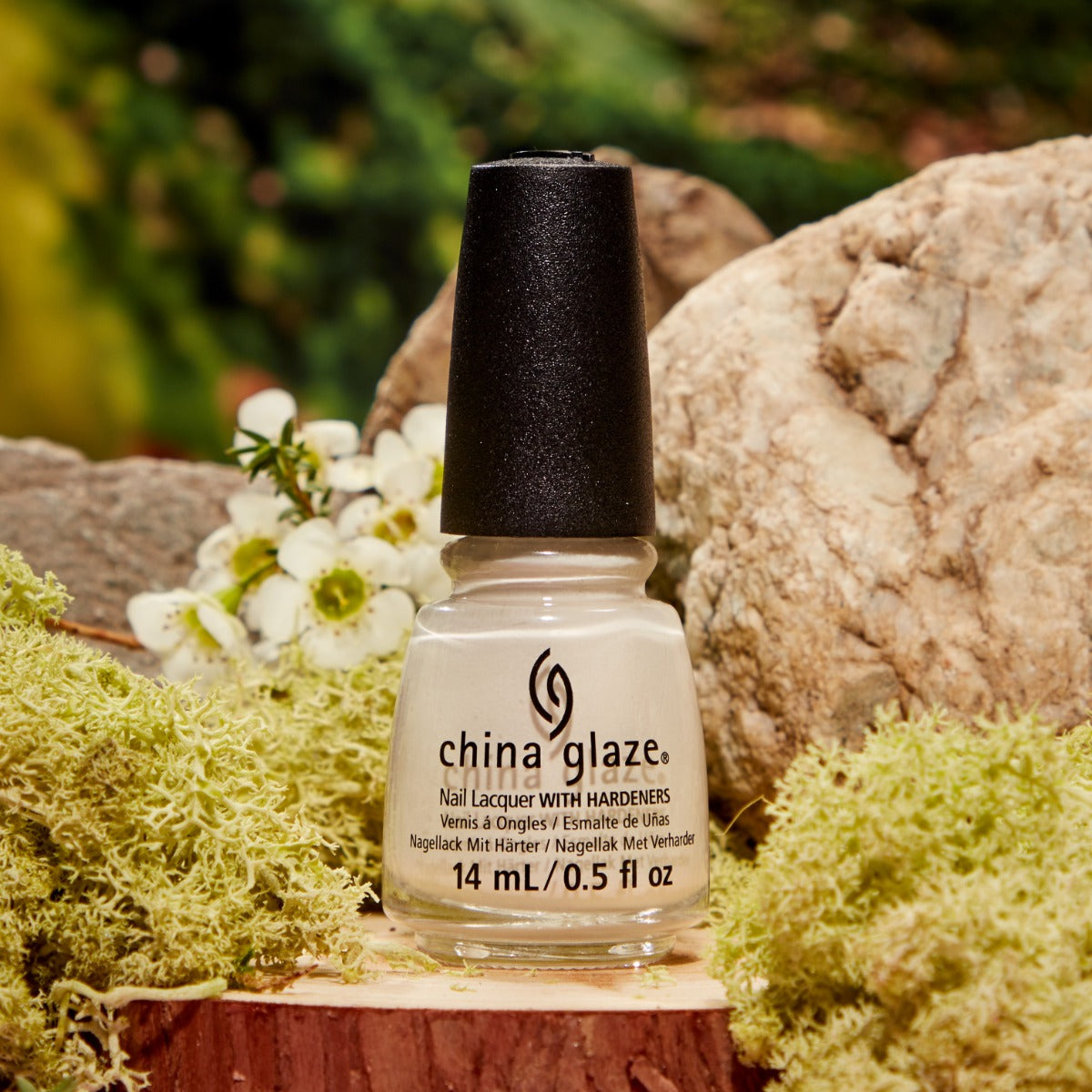 Stylized image of China Glaze Nail Lacquer, What A Dream bottle