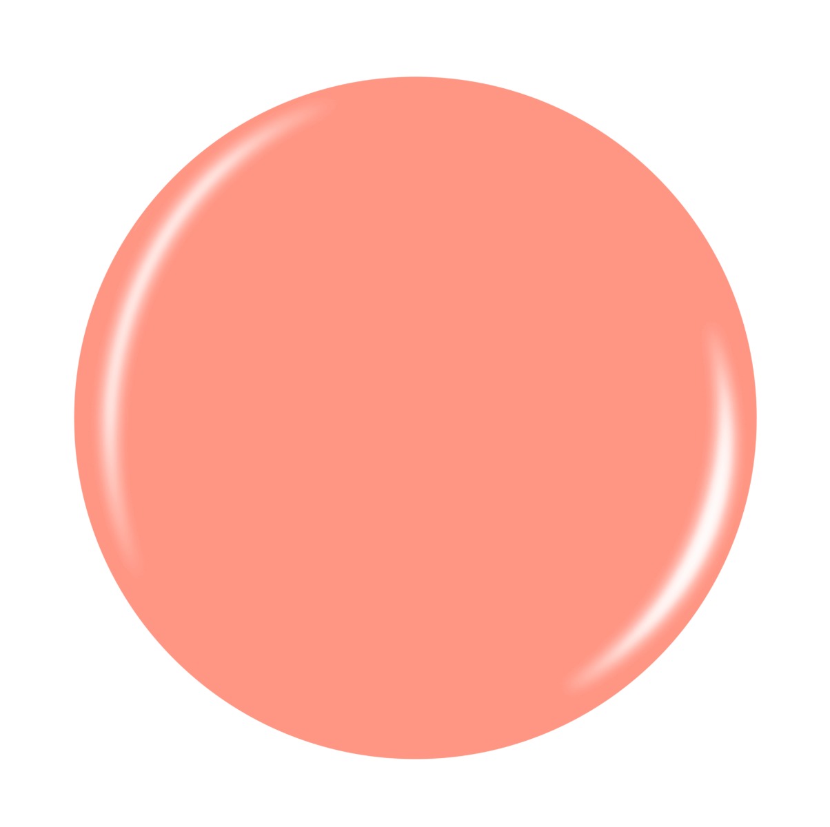 Apricot of my Life coral nail lacquer swatch, delivering a smooth finish with a lively coral tone perfect for summer looks.