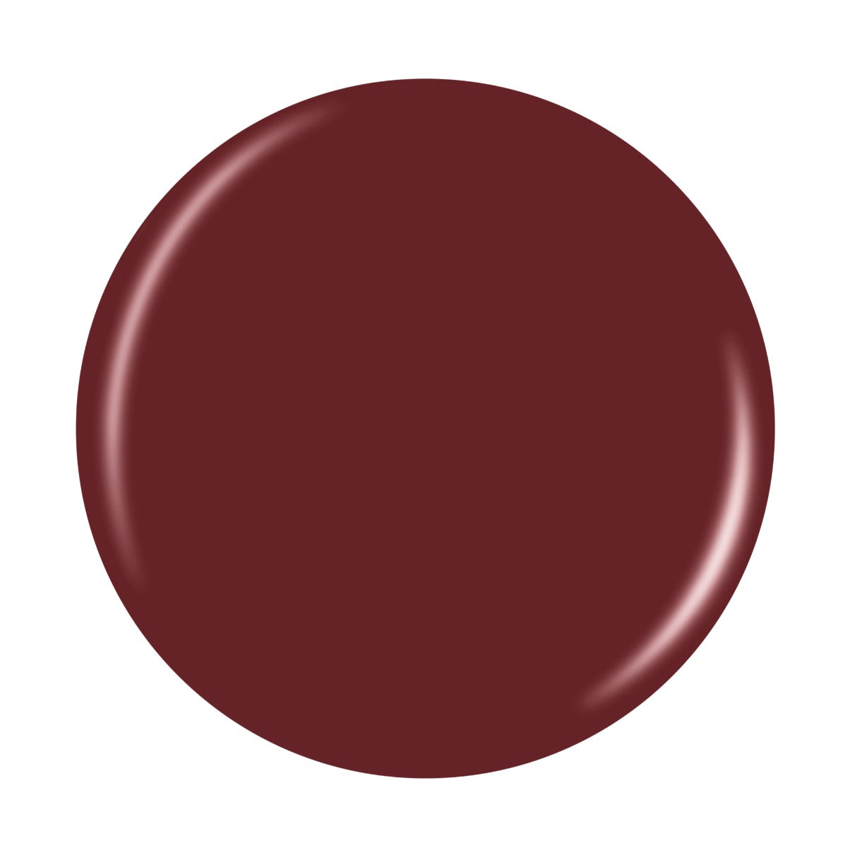 Dark red Eco Glaze Dolce Dahlia nail lacquer swatch displaying a smooth, glossy finish with a bold, intense color.
