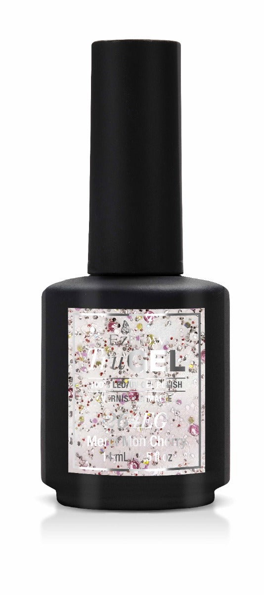 Front view of EzFlow TruGel shade Merci Mon Cherry bottle
