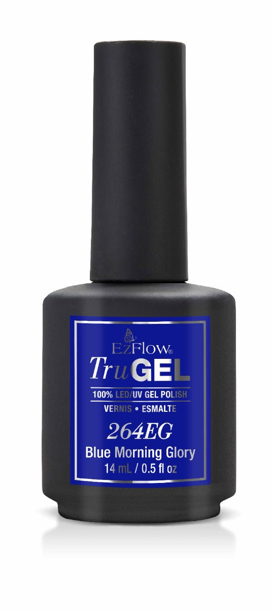 Front view of EzFlow TruGel shade Blue Morning Glory bottle

