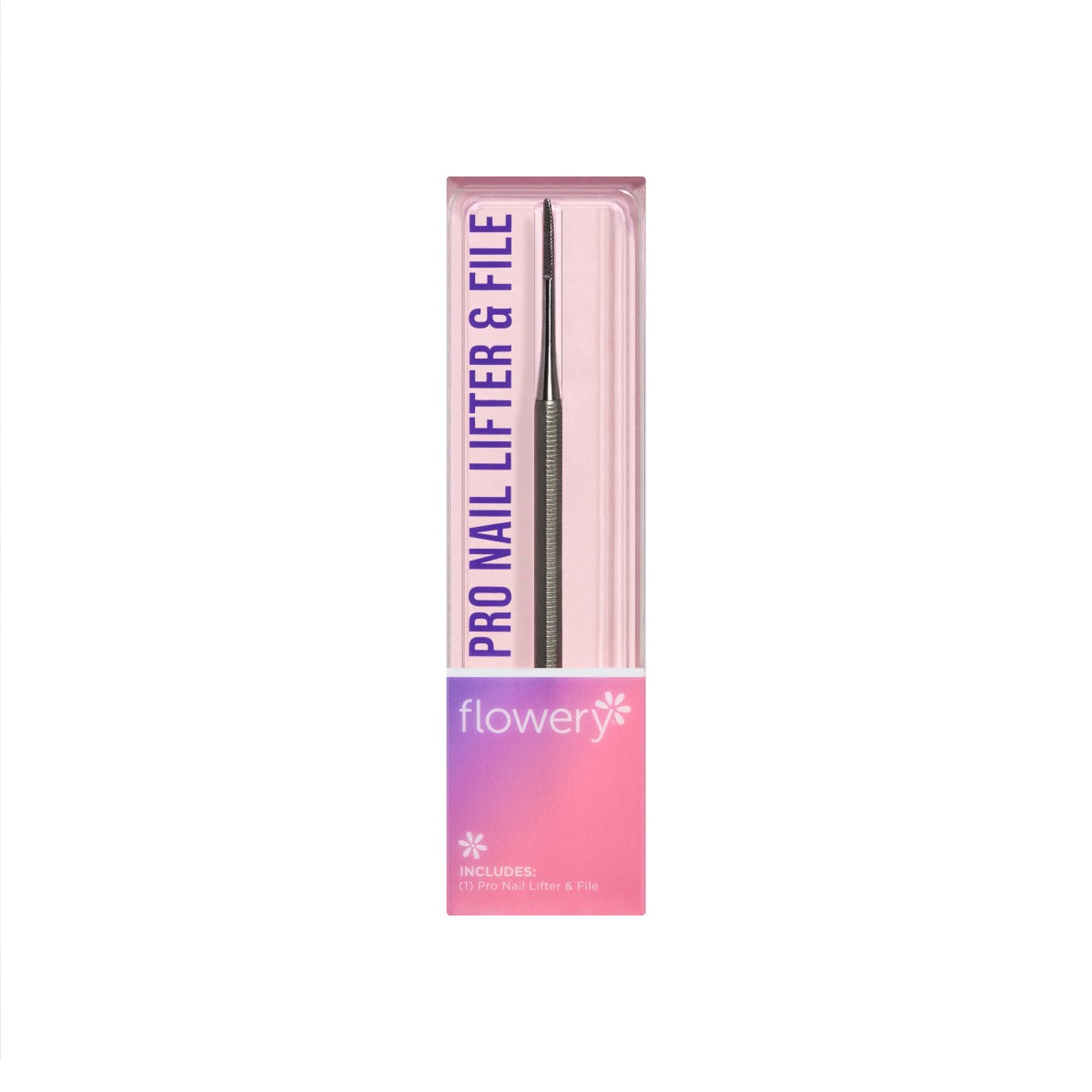 Front view of Pro Nail Lifter & Cleaner in Box Packaging 
