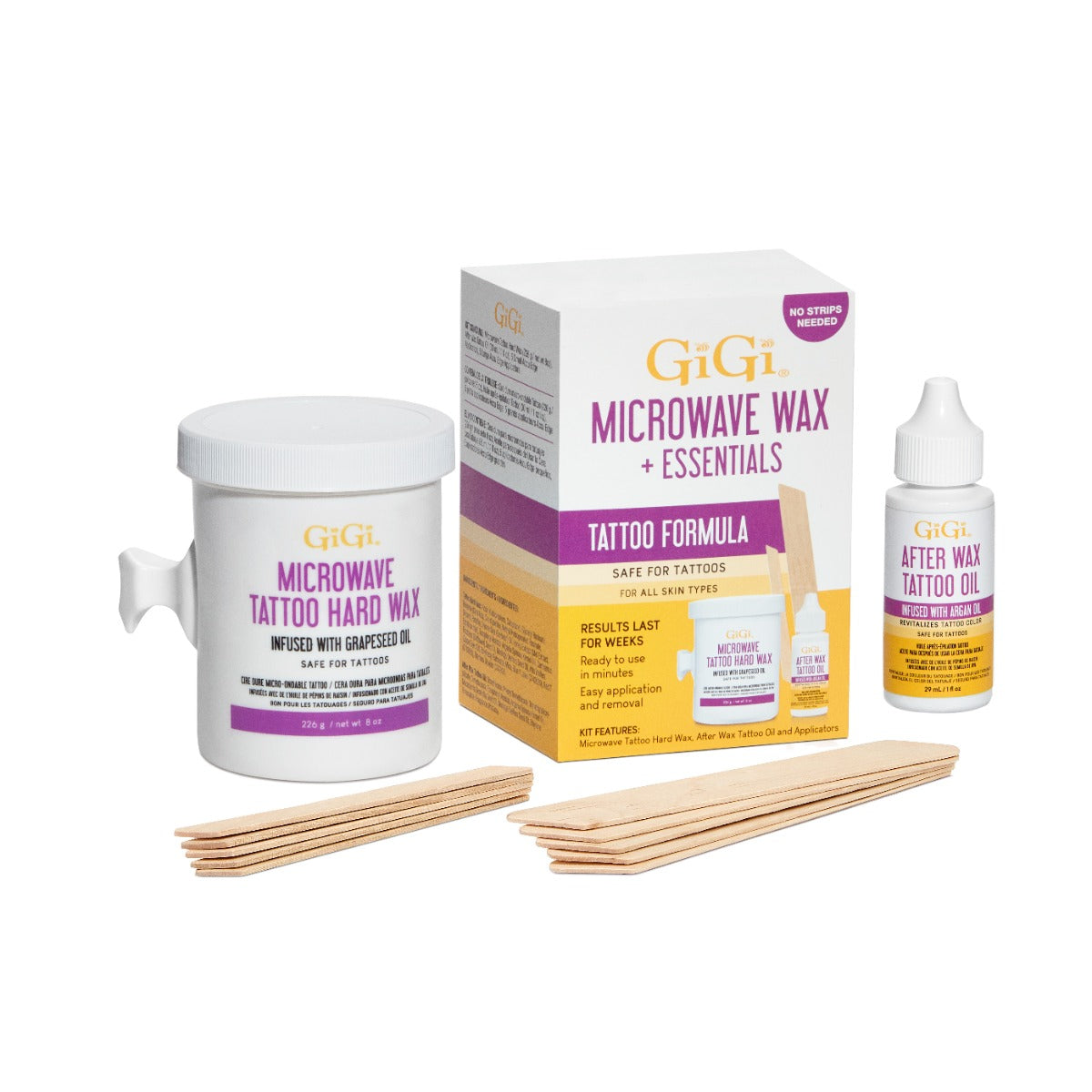 GiGi Microwave Wax + Essentials Tattoo Formula