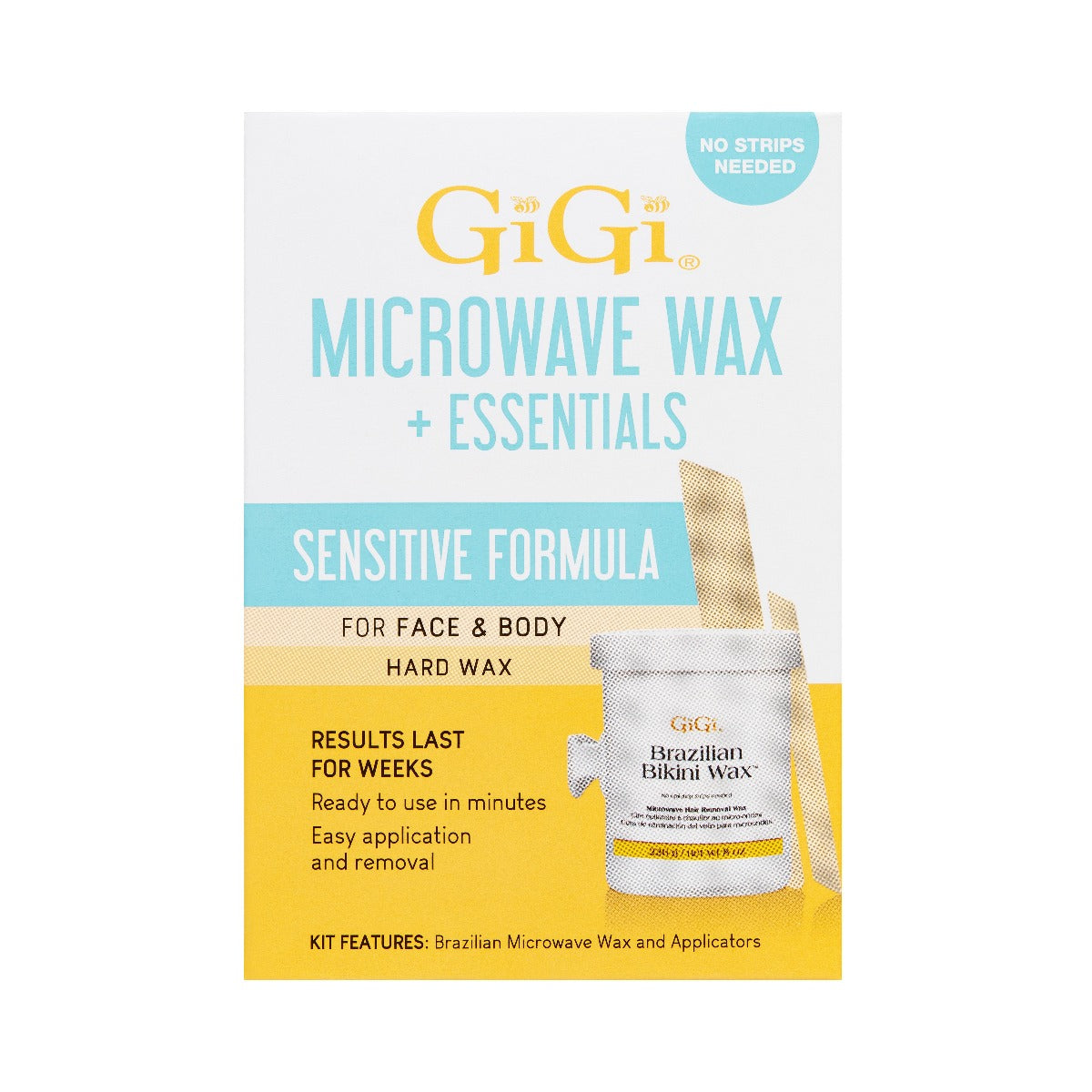 GiGi Sensitive Formula, Brazilian Bikini Microwave Wax & Essentials - 2