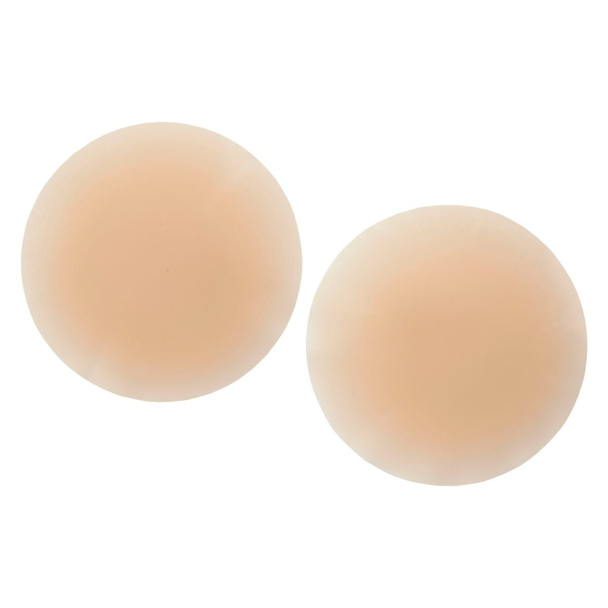 Two nipple silicone lay separately in a white color background
