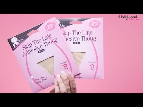 Hollywood Fashion Secrets Skip the Line Adhesive Thong M-L - 6
