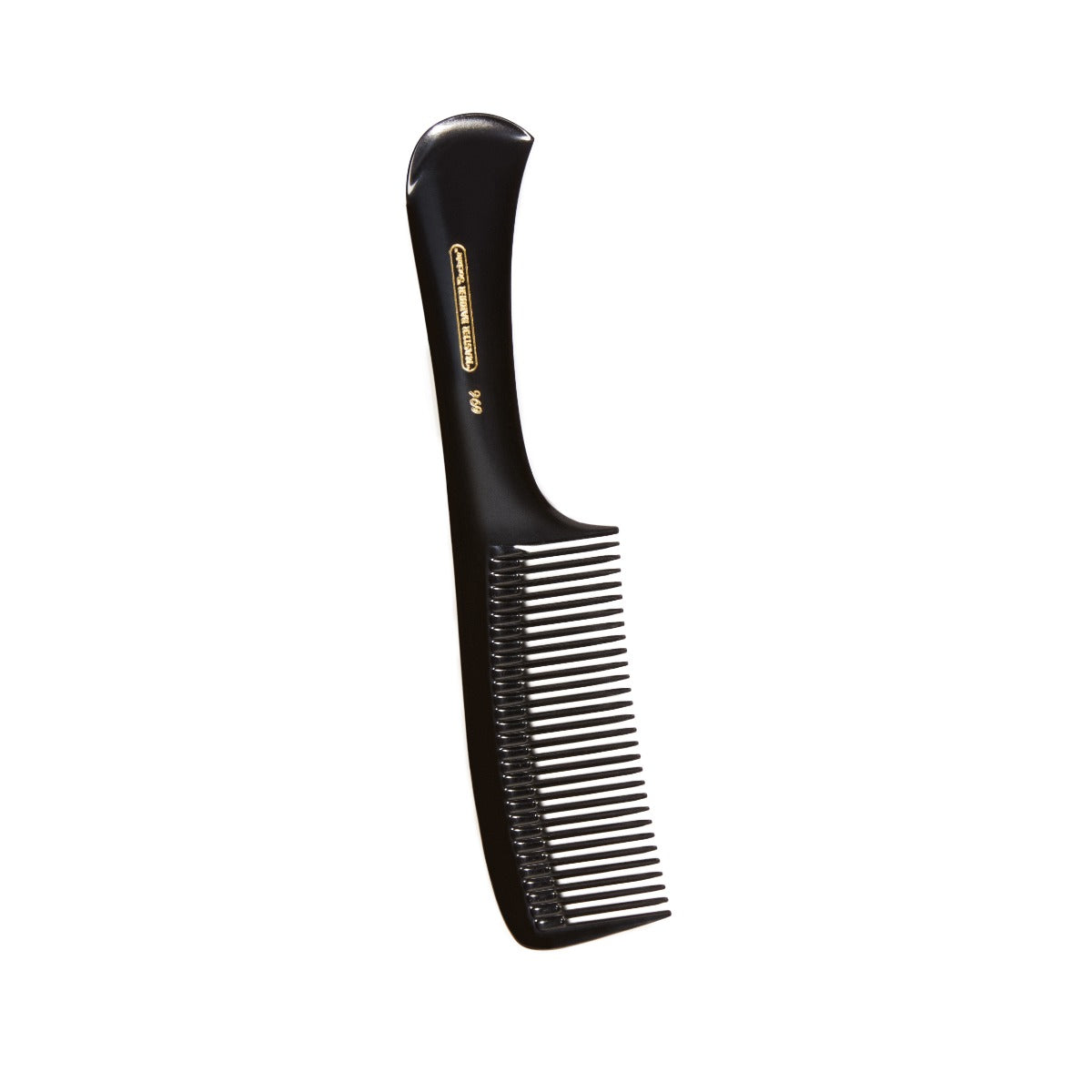 Master Barber Hard Rubber Handle Comb – premium, anti-static comb with a comfortable grip for professional barbers.
